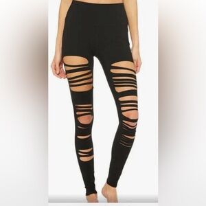 Alo Extreme Ripped High Waisted Warrior Leggings